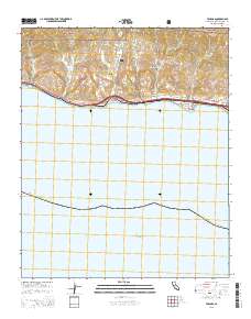 Tajiguas 2015 topographic map thumbnail