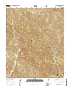 Tepusquet Canyon 2015 topographic map thumbnail