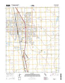Tulare 2015 topographic map thumbnail