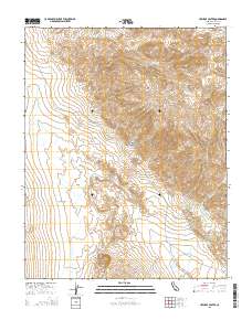 Ubehebe Crater 2015 topographic map thumbnail