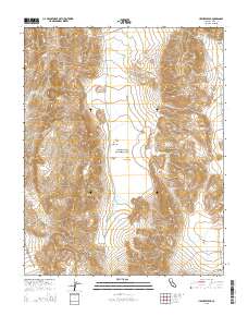 Ubehebe Peak 2015 topographic map thumbnail