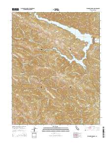 Warm Springs Dam 2015 topographic map thumbnail