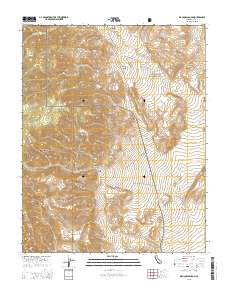 Waucoba Canyon 2015 topographic map thumbnail