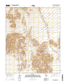 Woods Mountains 2015 topographic map thumbnail