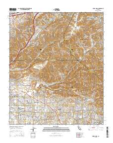 Yorba Linda 2015 topographic map thumbnail