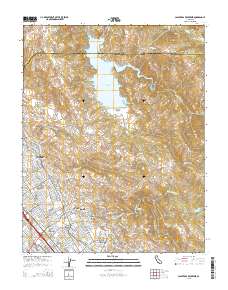 Calaveras Reservoir 2015 topographic map thumbnail