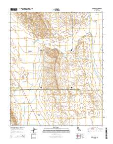 Avenal Gap 2015 topographic map thumbnail