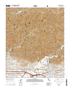 Azusa 2015 topographic map thumbnail