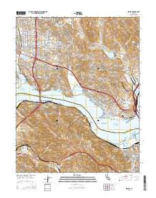 Benicia 2015 topographic map thumbnail