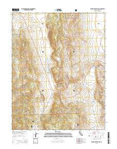 Benton Hot Springs 2015 topographic map thumbnail