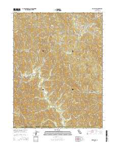 Briceland 2015 topographic map thumbnail