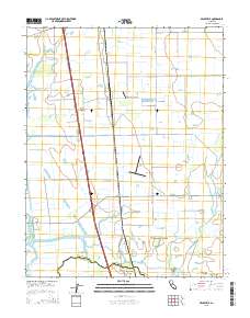 Bruceville 2015 topographic map thumbnail