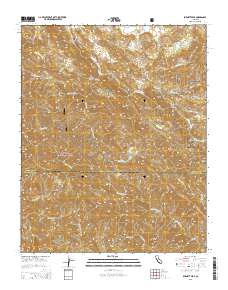 Burnett Peak 2015 topographic map thumbnail