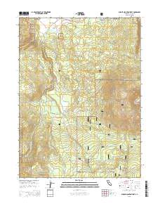 Burney Mountain West 2015 topographic map thumbnail