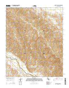 Caliente Mountain 2015 topographic map thumbnail