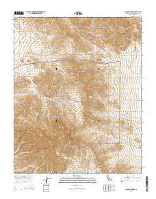 Clark Mountain 2015 topographic map thumbnail