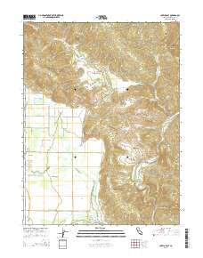 Covelo East 2015 topographic map thumbnail