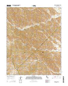 Crevison Peak 2015 topographic map thumbnail