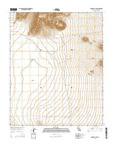 Cuddeback Lake 2015 topographic map thumbnail