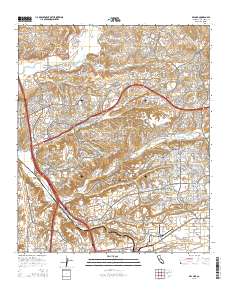 Del Mar 2015 topographic map thumbnail