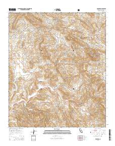 Dulzura 2015 topographic map thumbnail