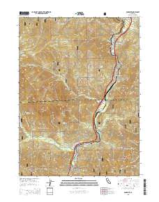 Dunsmuir 2015 topographic map thumbnail