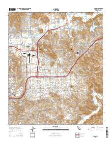 El Cajon 2015 topographic map thumbnail
