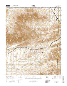 El Paso Peaks 2015 topographic map thumbnail