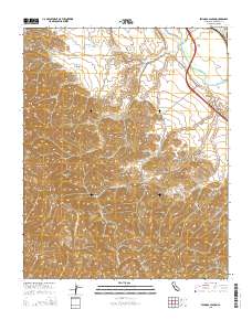 Espinosa Canyon 2015 topographic map thumbnail