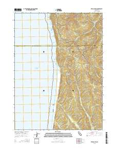 Fern Canyon 2015 topographic map thumbnail