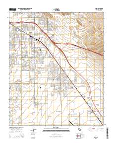 Indio 2015 topographic map thumbnail