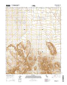 Inyokern SE 2015 topographic map thumbnail