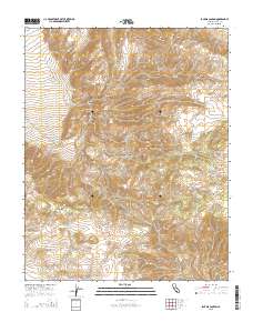 Jackass Canyon 2015 topographic map thumbnail