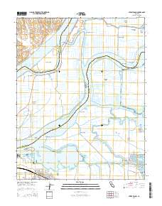 Jersey Island 2015 topographic map thumbnail
