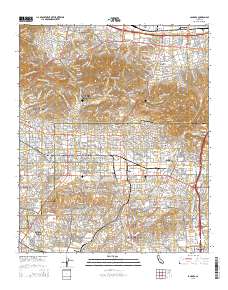 La Habra 2015 topographic map thumbnail