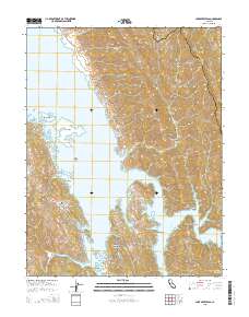 Lake Berryessa 2015 topographic map thumbnail
