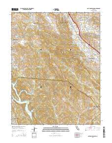 Las Trampas Ridge 2015 topographic map thumbnail