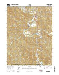 Garberville 2015 topographic map thumbnail