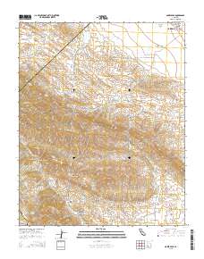 Garza Peak 2015 topographic map thumbnail