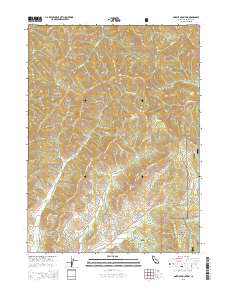Gazelle Mountain 2015 topographic map thumbnail