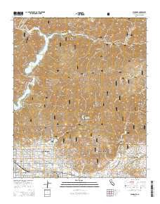 Glendora 2015 topographic map thumbnail