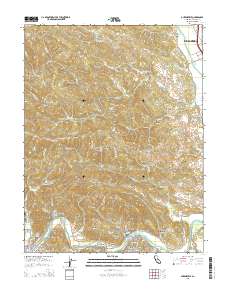 Guerneville 2015 topographic map thumbnail