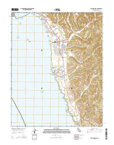 Half Moon Bay 2015 topographic map thumbnail