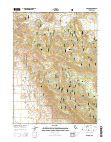 Halls Canyon 2015 topographic map thumbnail