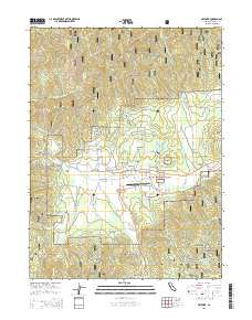 Hayfork 2015 topographic map thumbnail