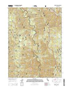 Hennessy Peak 2015 topographic map thumbnail
