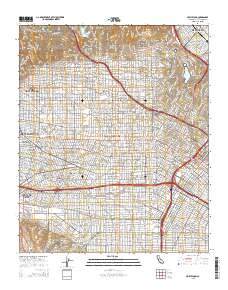 Hollywood 2015 topographic map thumbnail