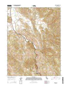 Hopland 2015 topographic map thumbnail