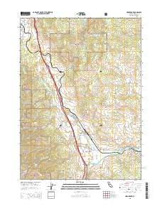 Hornbrook 2015 topographic map thumbnail