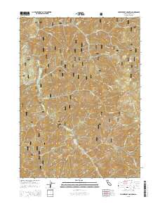 Huckleberry Mountain 2015 topographic map thumbnail